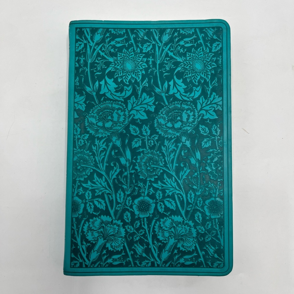 Holy Bible Turquoise Floral English Standard Version Crossway Book Wheaton IL
